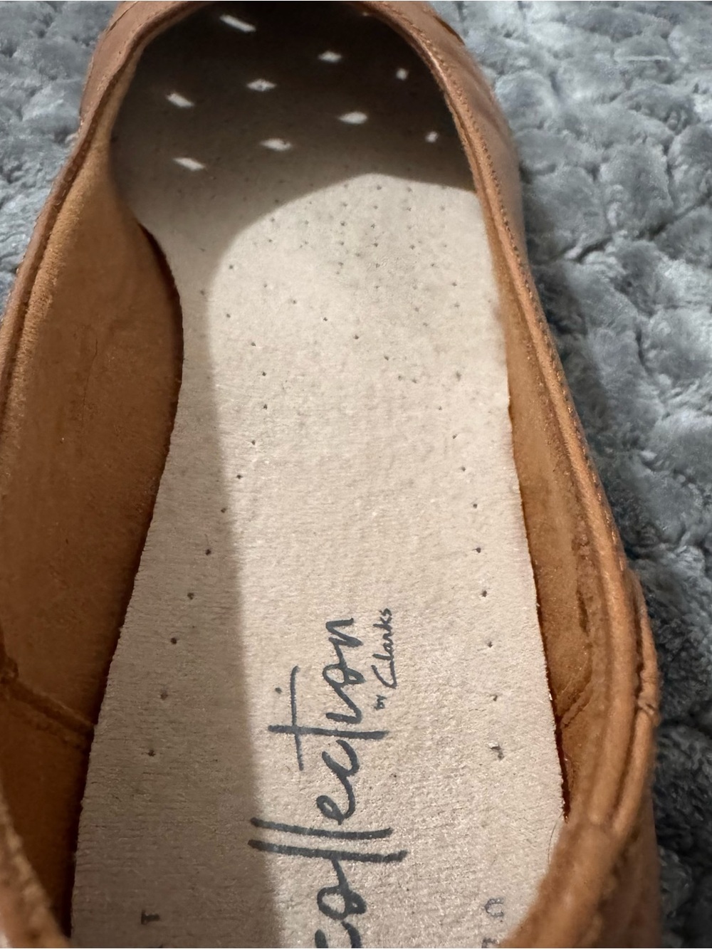 Clarks Collection Women's Tan Braided Slip-On Flats - Picture 7 of 10